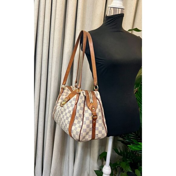 LOUIS VUITTON DAMIER AZUR STRESA PM TOTE WITH DUST BAG WITH COA - Picture 12 of 16